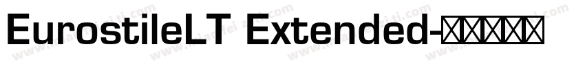 EurostileLT Extended字体转换